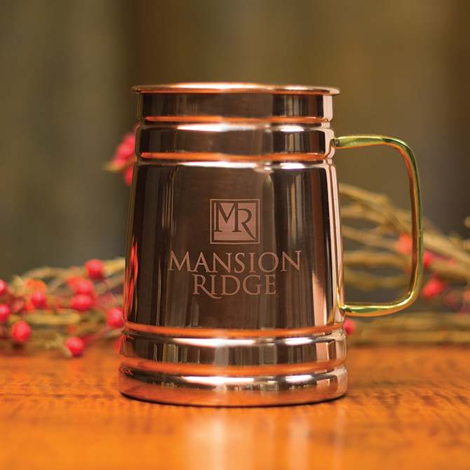 Copper Tankard Mug | Sterling Cut Glass